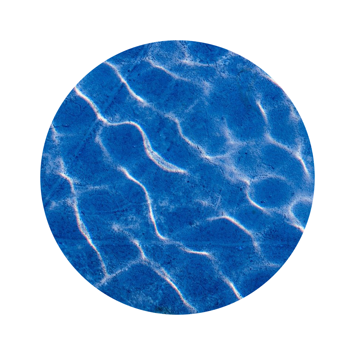 Wasseroberfläche in Blau